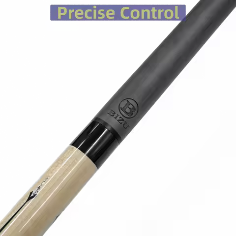 BIZU Billiard Pool Cue with 3/8*8 Carbon Fiber Shaft European Butt 12.5mm Tip Black Technology Shaft
