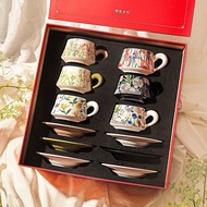 Modern Housewife Coffee Cup & Saucer Set 99A1 摩登主妇咖啡杯碟套装 Premium Ceramic Mugs Gift Box for Wedding H
