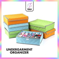 TDLV 24 Grid Foldable Underwear Organizer Storage Ties Scarfs Socks Storage Box Drawer Organizer Clo
