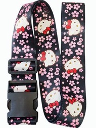 日本 葉朗彩 Hello Kitty 行李帶 (黑色)