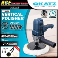 [ OKATZ ] 900W (7") 180mm Variable Speed Vertical Polisher VPS180