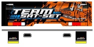 STIKER BAK BELAKANG MOBIL PICK UP ORIGINAL" TEAM SAT-SET" YANG COCOK UNTUK MOBIL PICK UP GRANMAX L30