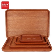Ebony Solid Wood Square Western Style Wooden Tray Dinner Tray Tea Tray Fruit Dessert Tray Sushi Tray