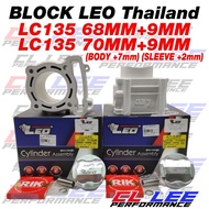 LC135/Y15ZR CYLINDER BLOCK LEO THAILAND 68MM +9MM 70MM +9MM 73MM Body Block +7mm Y15 LC135 FZ CL LEE