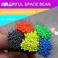 BORRAONE 200pcs Fishing Bobber Stopper, Line Tackle Accessories Fishing Supply Rubber Bean,  Float 6