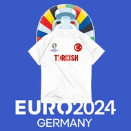 TURKISH NATIONAL FOOTBALL TSHIRT EURO CUP 2024 COMBED 30S/ /
