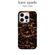 【kate spade】iPhone 15系列 MagSafe 精品手機殼 華麗玳瑁/ iPhone 15 Pro