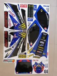 สติ๊กเกอร์ TR 100 รถวิบาก สีน้ำเงิน ปี 2011 รุ่น 3