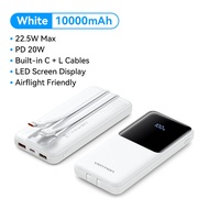 Vention 20000mAh Powerbank Original Fast Charging with Built in Cable PD 22.5W Portable Power Bank O