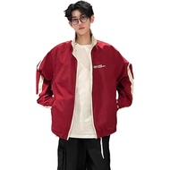 American Retro Color Matching Both Sides Wear Jacket Male 2024 New Arrival Trendy Loose Leisure All-Matching Coach Jacket Tops