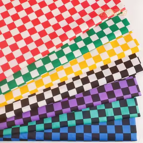 160cm*50cm cotton checkerboard black and white plaid cotton twill baby pillowcase DIY curtain decora