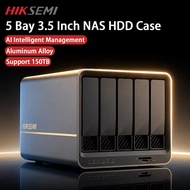 HIKSEMI 5-Bay NAS Network Storage 3.5 Inch SATA HDD Enclosure 2.5GbE Port Network Attached Storage