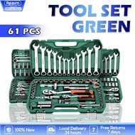 REAIM Tool Box Set 61PCS Wrench Tool Set Tool Bag Heavy Duty Repair Tools