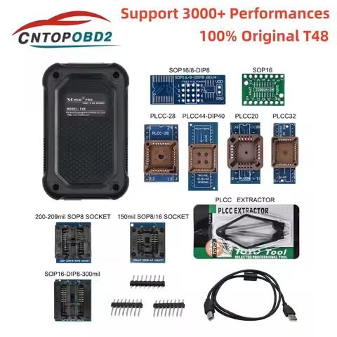 Universal XGecu T48 [TL866-3G] programmer EPROM/MCU/SPI/Nor/NAND Flash/EMMC/ IC TESTER/ TL866CS A TL