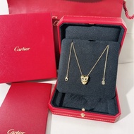 Cartier卡地亚 PANTHERE系列 18K黄金猎豹项链