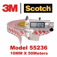 [TapeExpert] 3M Double Sided Tape 55236 50 Meters Thin Non Woven Fabric Tissue Double Coated Origina