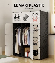 Lemari 12 Pintu 1 Rak Bermotif Lemari Pakaian/Kayu / Portable / Anak / Kayu Jati / Plastik Murah / Plastik Portable / Plasting Gantung / Sliding / Bayi