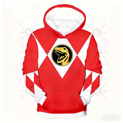 Spring 2026 Collection Morphin Multi Color Ranger Power Ranger Ugly Christmas Sweatshirt Cosplay clo