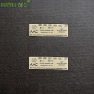 ❖❄ Playful Bag Outdoor AAC Gel Blaster Metal Sticker Waterproof DIY HK416 for M4 Jinming 168 scar Le