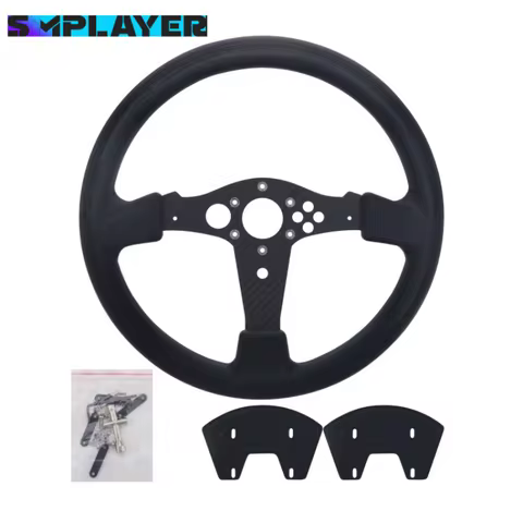 Simplayer 13" SIM Racing Wheel Steering Wheel (Plastic surface) Replacement for Thrustmaster T300RS 