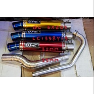 GL EXHAUST OPEN TURBO Z DRAG Y15 LC135 KRISS110 SRL110 SRL115 EX5 C70 GBO GBOJ FAME WAVE125