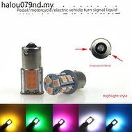 Motorcycle LED Strobe Turn Signal 1156 Bevel Turn Bulb PY21W Pedal Modified Crooked Angle Turn Signa