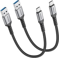 HOTNOW Short USB C Cable 0.5 FT 2 Pack, 6 inch Android Auto CarPlay 10Gbps USB3.1 Data sync & Fast C