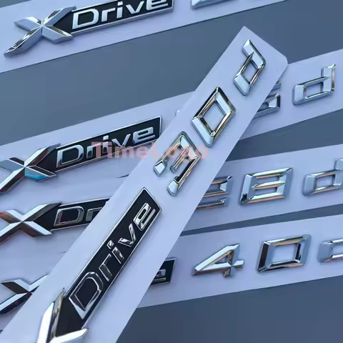 1PC XDrive 18d 20d 28d 30d 35d 40d 48d 50d for X1 X3 X4 X5 X6 X7 Car Fender Emblem Badge Trunk Stick