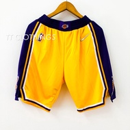 [MY Ready Stock] LA Los Angeles Lakers Yellow Home NBA Basketball Pants Seluar Bola Kobe Bryant Lebr