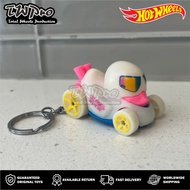 GANTUNGAN HOT WHEELS Duck n Roll KEYCHAIN - GLOW IN THE DUCK - LETS RACE - KEYRING - KEYCHAIN - CUST