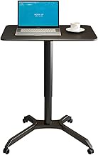 Lectern Podium Stand Ergonomic Sit-Stand Laptop Desk with Wheels Adjustable Height Portable Floor Stand Sturdy Elegant Design (B Height 68) (B Height 68)