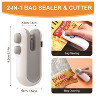 🇸🇬 Ready Stock Mini Portable Sealer Machine Heat Sealing USB Charging Snack Food Plastic Bag Refrige