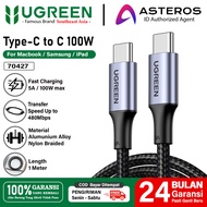 Souyoun - UGREEN USB Type C to Type C Braided Fast Charging Charger Cable 100W 60W