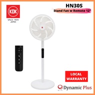 KDK HN30S Dual Blades Stand Fan with Magnetic Remote Control (30cm/12”)