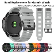 For Garmin Fenix 7 7X 7S 6S 6 6X Pro 5S 5 5X Plus Easyfit watchband Quick Release 20 22 26mm for Fenix 3HR fashion wrist strap