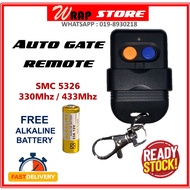 AutoGate Door Remote Control SMC5326 8dip Switch OR Direct Copy Type with 330mhz / 433mhz