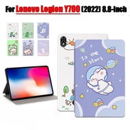 For Lenovo Legion Y700 (2022) 8.8-inch Tablet Protective Case Fashion Pattern Cartoon Anime Stand Flip Cover