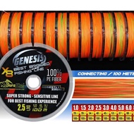 Hot Fishing Line pe braid pe genesis duraking x8 100M pe Fishing Line.