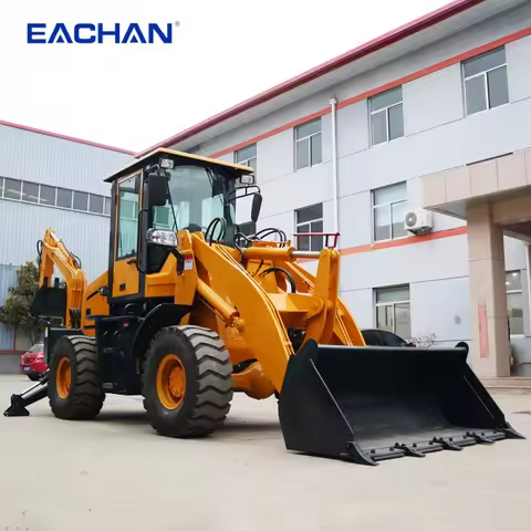 Diesel Engine Wheel Backhoe Loader Earth-moving Machinery Hydraulic Backhoe Loader 4WD Articulated B