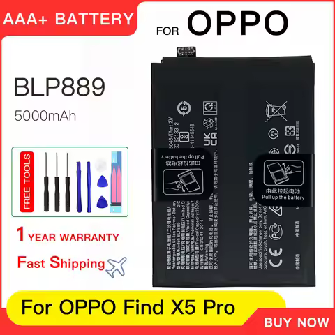 Genuine Battery 4800mAh BLP889 High Quality for OPPO Find X5 Pro X5Pro Mobile Phone Batteries batter