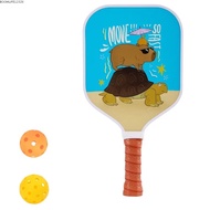 BOOMLIFE1238C Kids Pickleball Paddle, with 2 Pickleballs Mermaid Cat Pickleball Paddle Set, Cartoon 