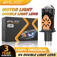 HLXG 1PCS H4 Led Projector Mini Bi Led Lens 6000K Headlight Bulbs HB2 1:1 Plug Play HS1 Led 9003 Pro