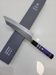 🇯🇵二唐 黑打 切付 SG2粉末鋼 劍形牛刀 210mm 幻彩紫三銀卷柄 🔥 日本高級廚刀 日本刀具