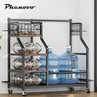 [Phenovo] Golf Bag Storage Rack Adjustable Golf Bag Storage Garage Organizer for Basement Garage Cou
