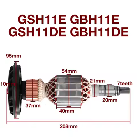 AC220-240V Armature Accessories for Bosch GSH11E GBH11E GSH11DE GBH11DE Power Tools Rotor Anchor Sta