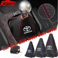 Toyota Avanza Car Gear Shift Knob Cover Shifter Boot Dust Cover PU Leather Waterproof Fit for Most M