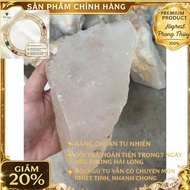 Original rough white quartz stone for home decoration, high energy purification 17cm, weight 1/3kg (