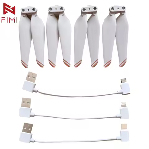 Original Propeller Blade USB Cable Fit For Fimi X8 Tele Max Pro 2023 2025 X8SE 2020 2022 X8T RC Dron