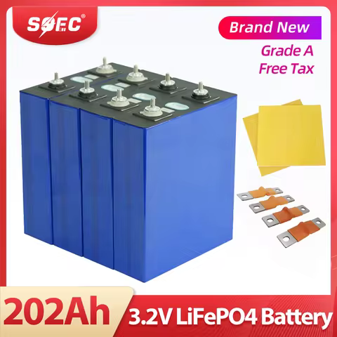 LISHEN 3.2V 202Ah Lifepo4 Battery Cell Grade A Rechargeable Lithium Iron Phosphate Prismatic Cell wi