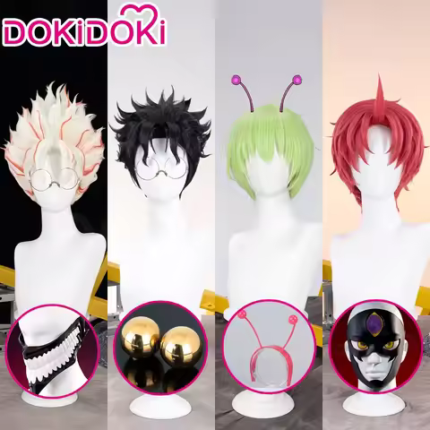 IN STOCK Okarun Takakura Ken Cosplay Kintama Anime Dandadan DokiDoki Men 30cm Wig DAN DA DAN Mask Gl